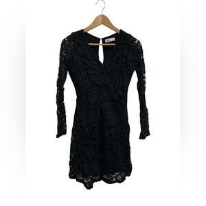 Hollister & Co V-neck Black Lace Dress S